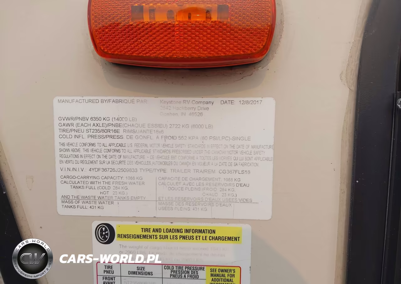 2018 Keystone Other VIN:4YDF36726J2509833 - 9