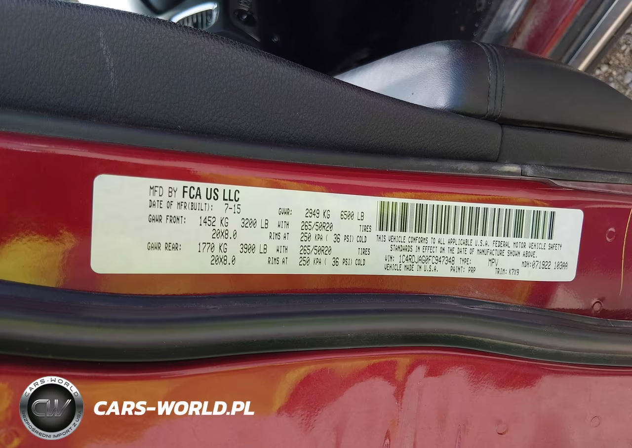 2015 Dodge Durango Sxt VIN:1C4RDJAG0FC947348 - 9