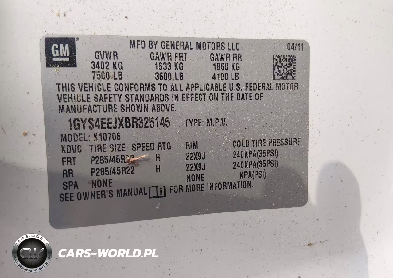 2011 Cadillac Escalade Hybrid Standard VIN:1GYS4EEJXBR325145 - 9
