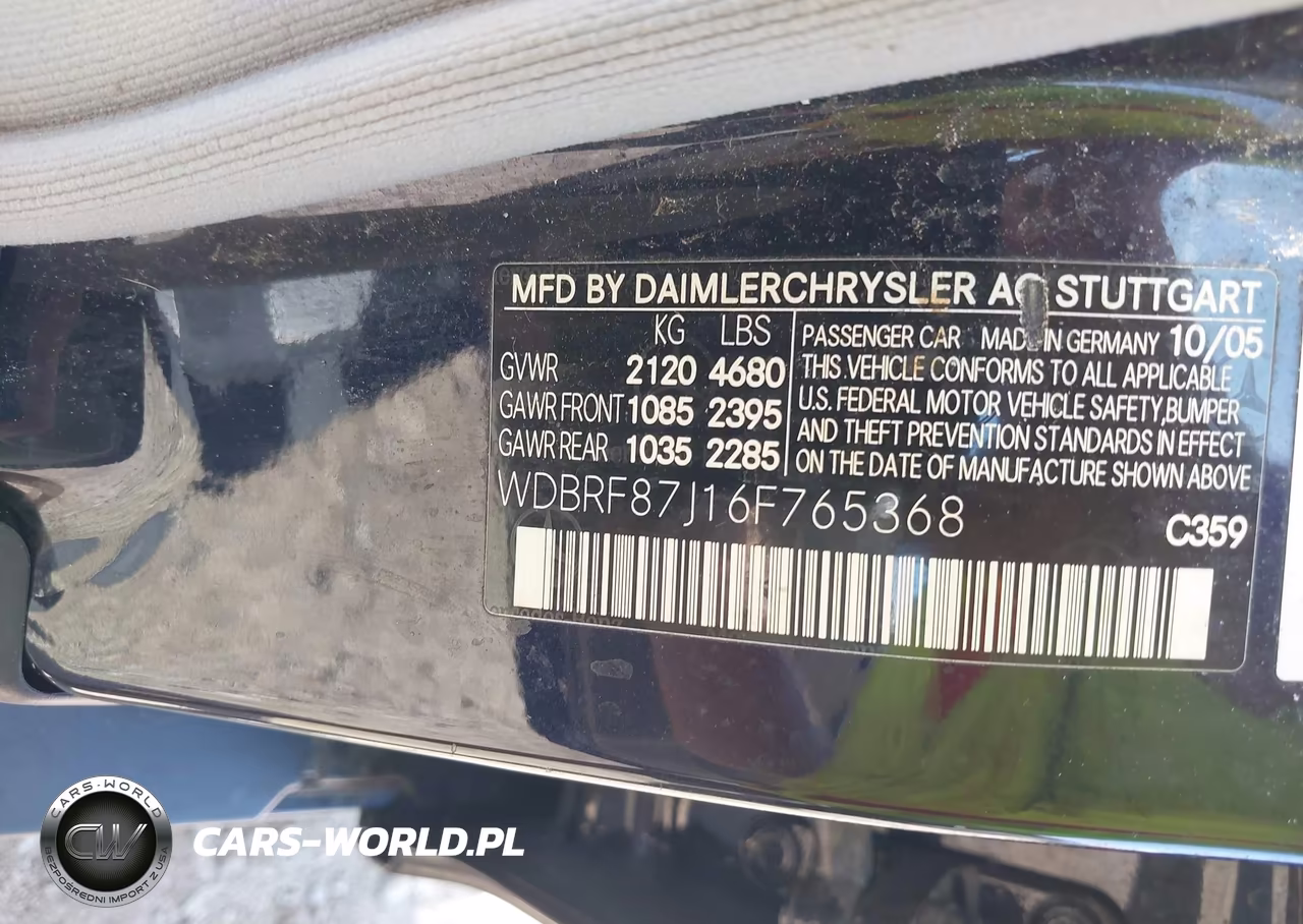 2006 Mercedes-Benz C 350 Luxury 4Matic VIN:WDBRF87J16F765368 - 8