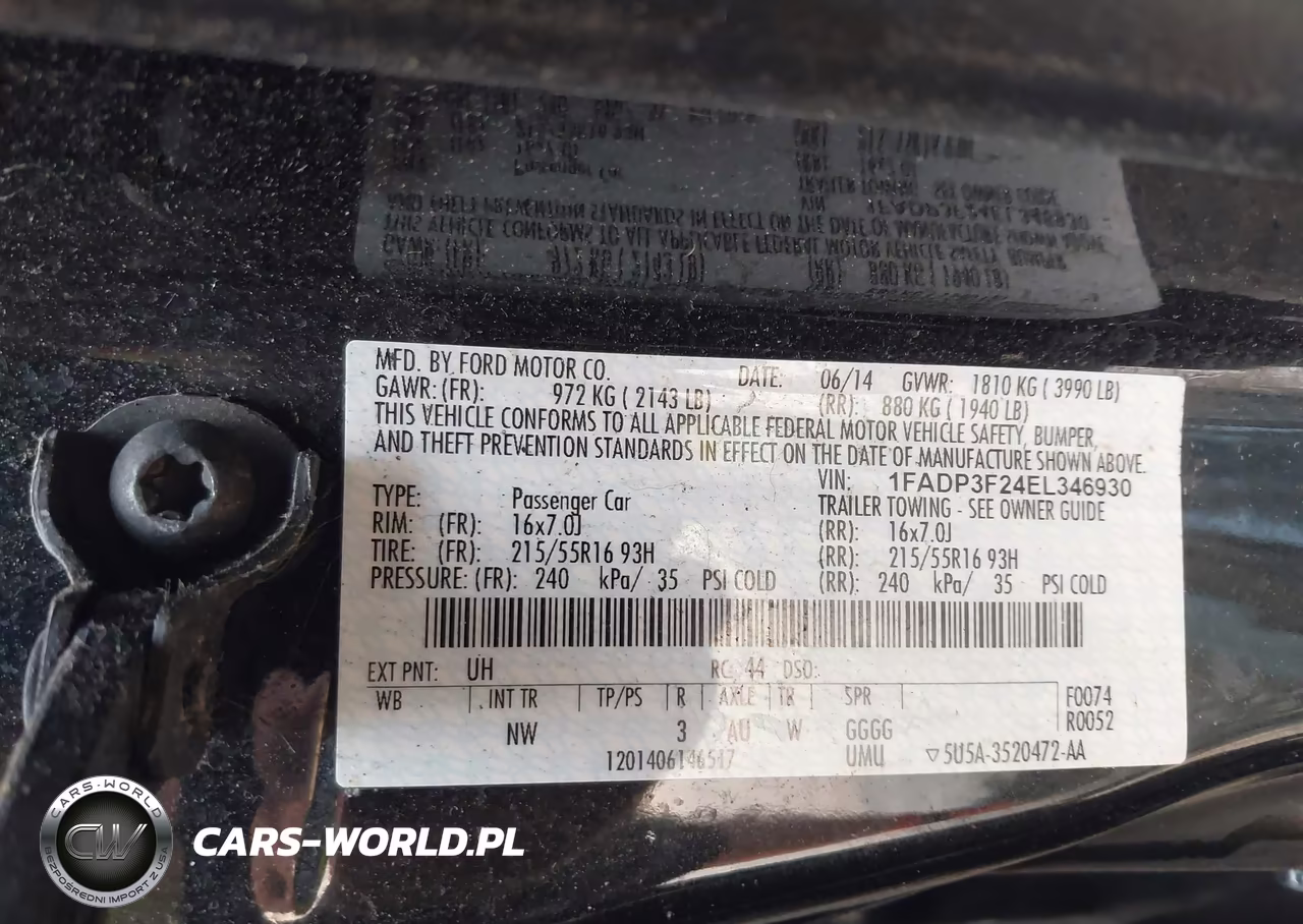 2014 Ford Focus Se VIN:1FADP3F24EL346930 - 9