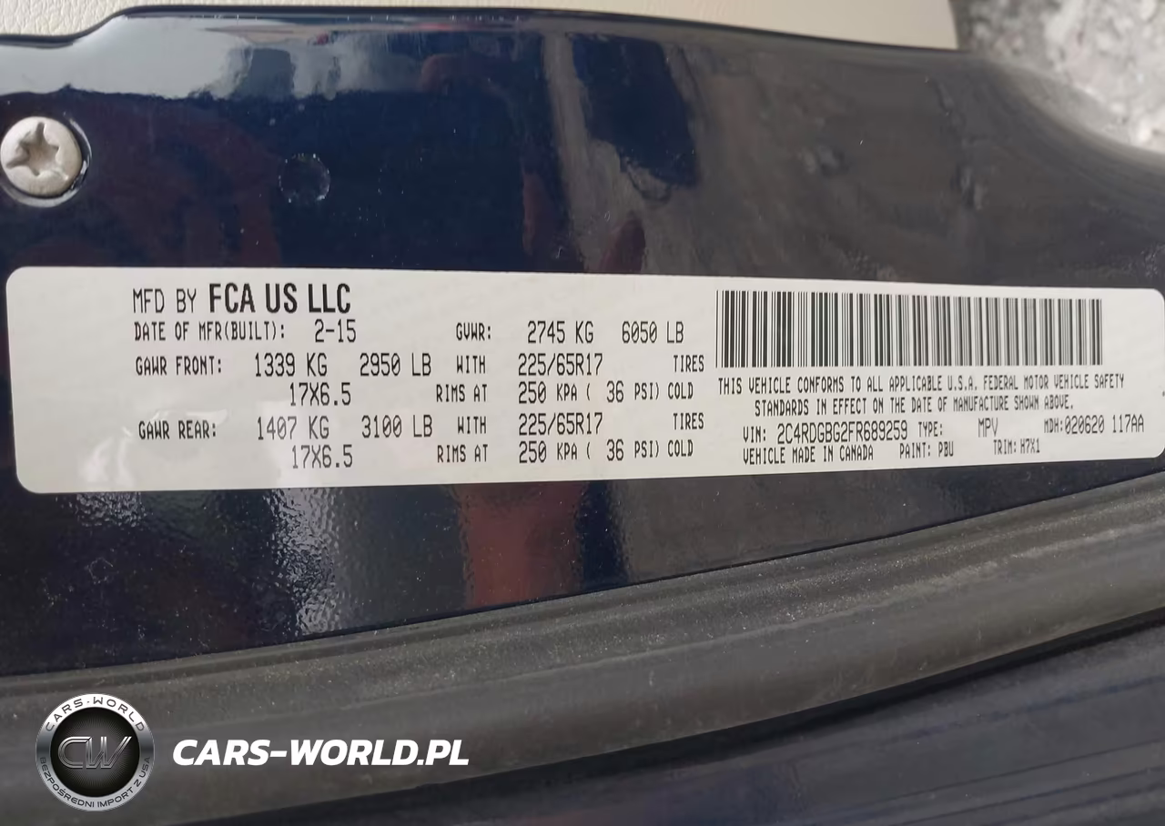 2015 Dodge Grand Caravan Se VIN:2C4RDGBG2FR689259 - 9