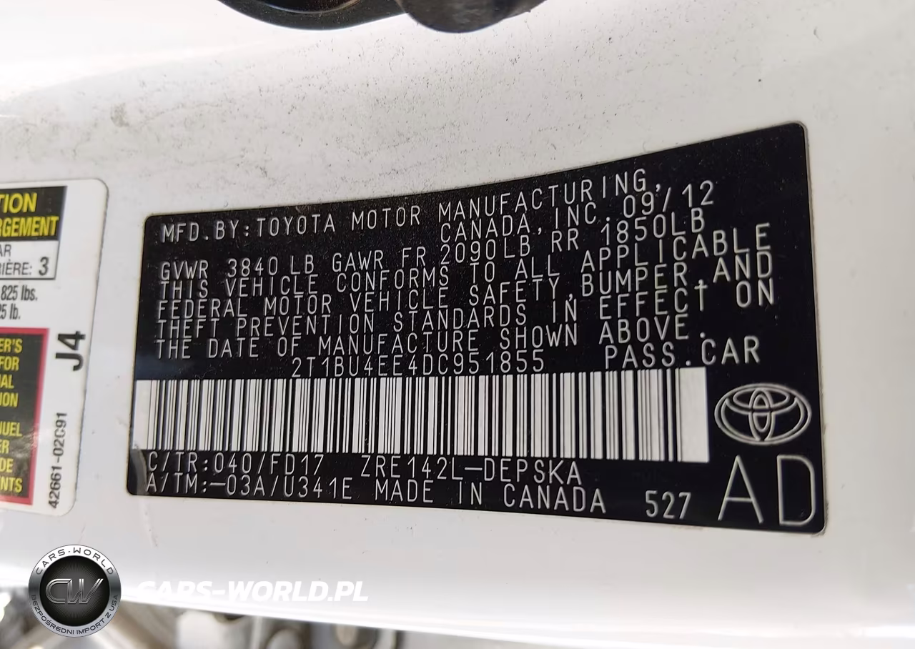 2013 Toyota Corolla S VIN:2T1BU4EE4DC951855 - 9