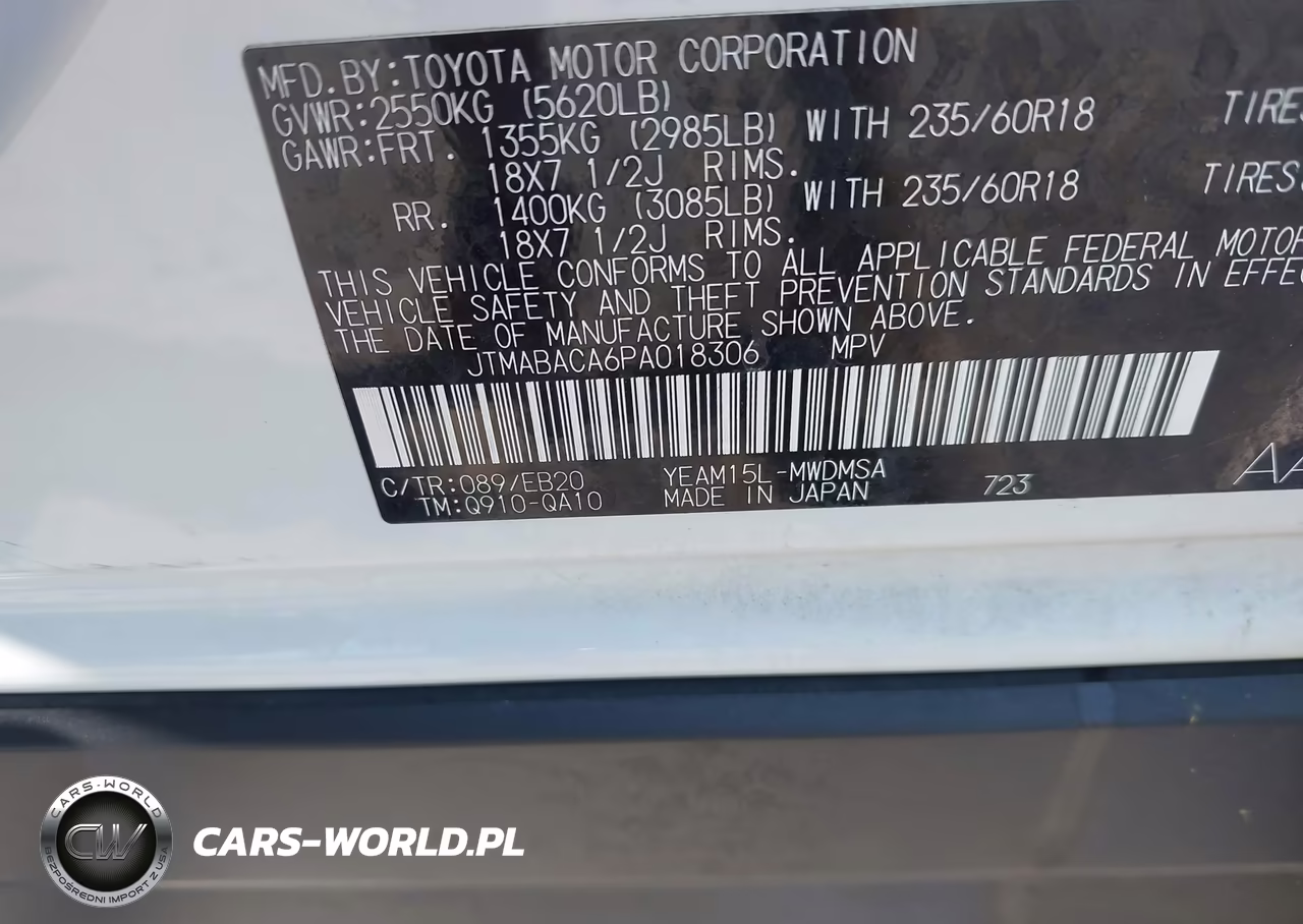 2023 Toyota Bz4X Xle VIN:JTMABACA6PA018306 - 9