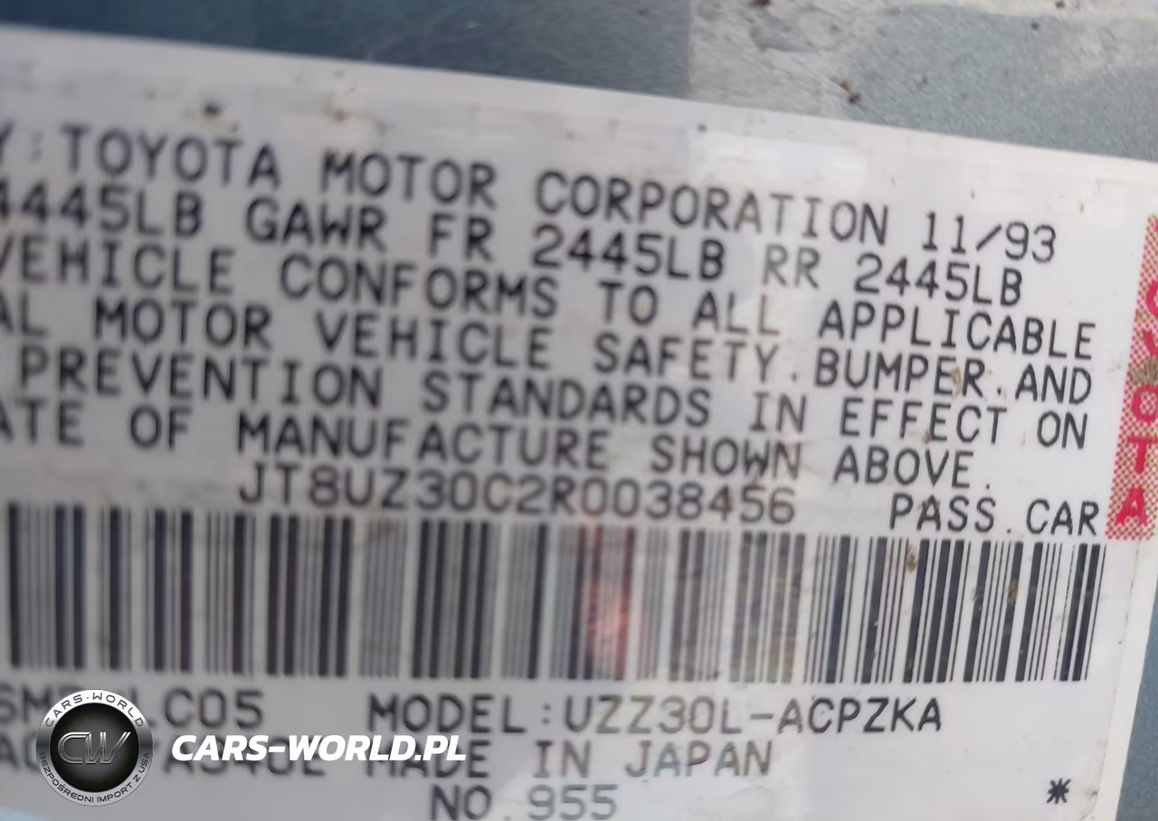 1994 Lexus Sc 400 VIN:JT8UZ30C2R0038456 - 9