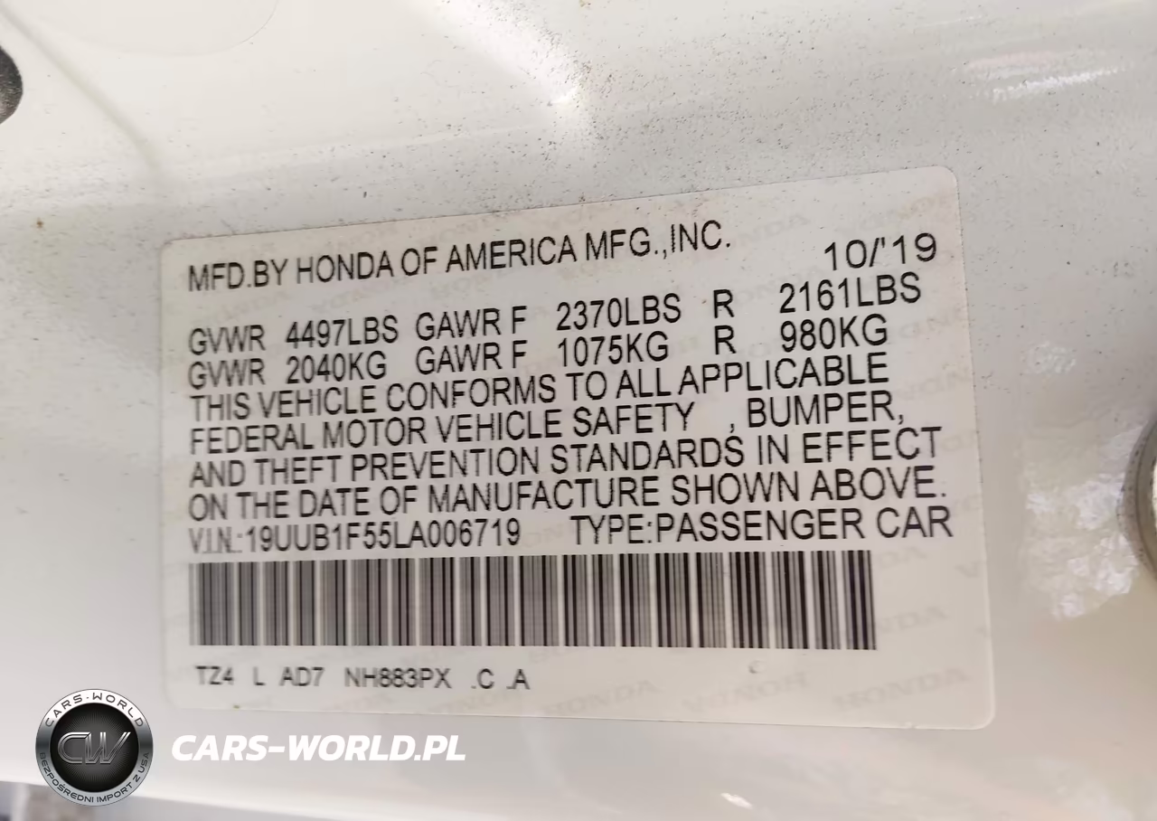 2020 Acura Tlx Tech Package VIN:19UUB1F55LA006719 - 9