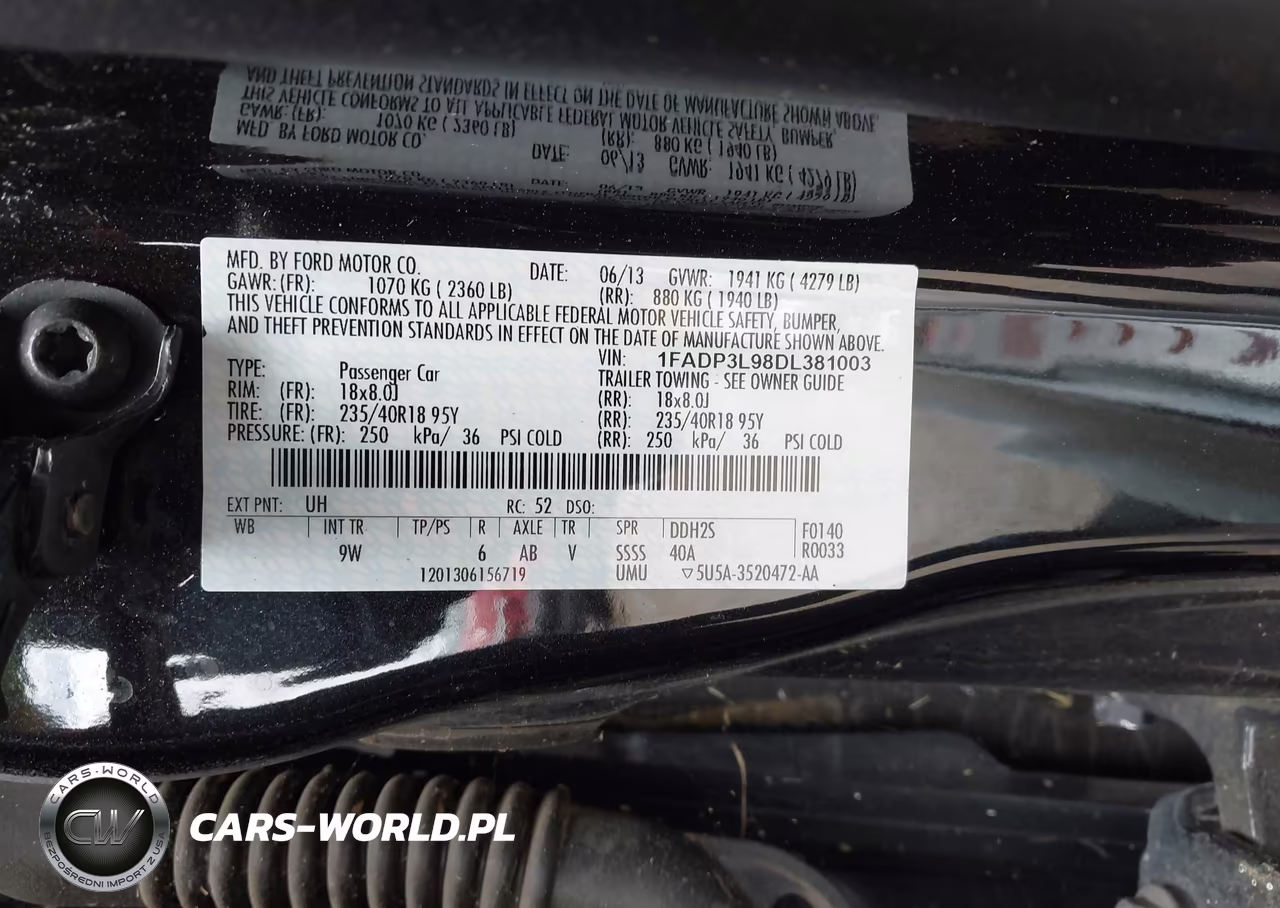 2013 Ford Focus St VIN:1FADP3L98DL381003 - 9