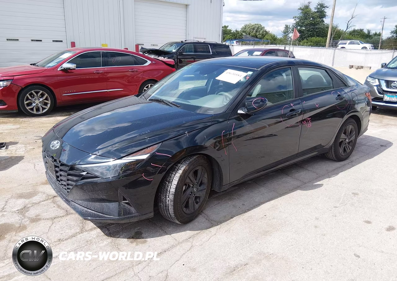 2023 Hyundai Elantra Hybrid Blue VIN:KMHLM4AJ2PU082649 - 2