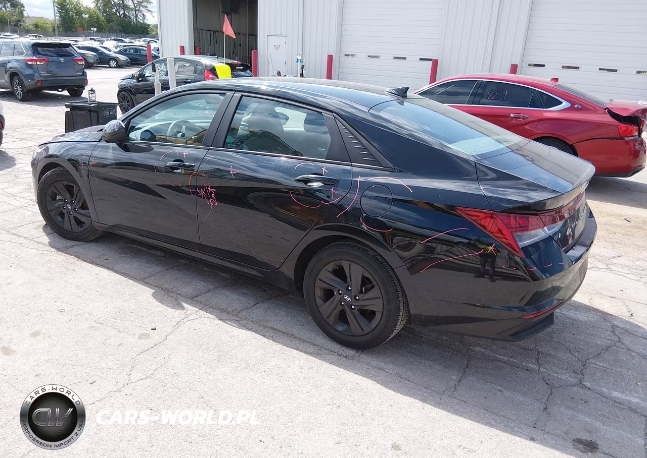 2023 Hyundai Elantra Hybrid Blue VIN:KMHLM4AJ2PU082649 - 3