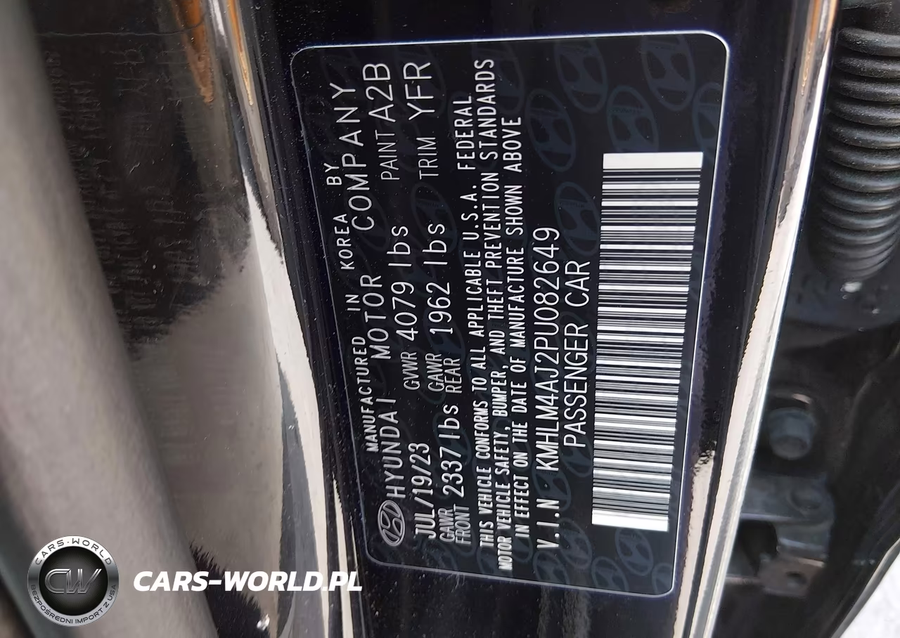 2023 Hyundai Elantra Hybrid Blue VIN:KMHLM4AJ2PU082649 - 9