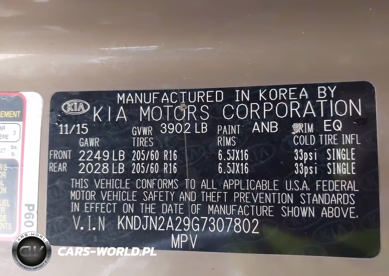 2016 Kia Soul VIN:KNDJN2A29G7307802 - 9