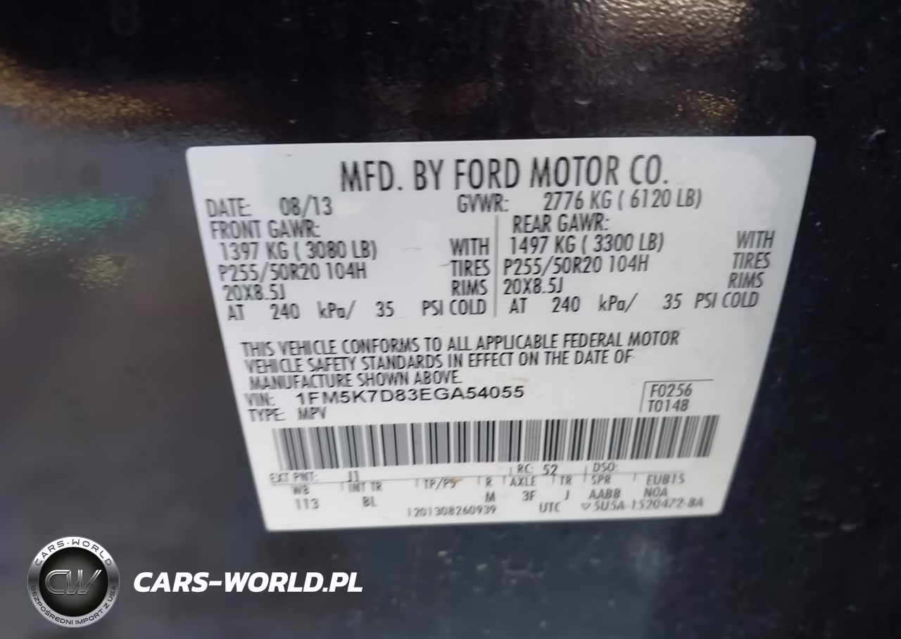 2014 Ford Explorer Xlt VIN:1FM5K7D83EGA54055 - 9