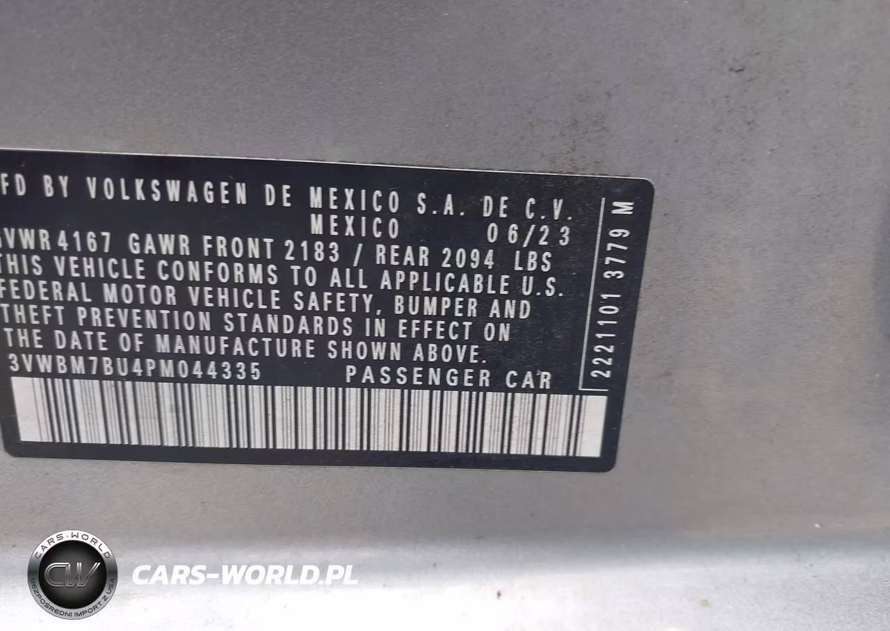 2023 Volkswagen Jetta 1.5T Sport VIN:3VWBM7BU4PM044335 - 9