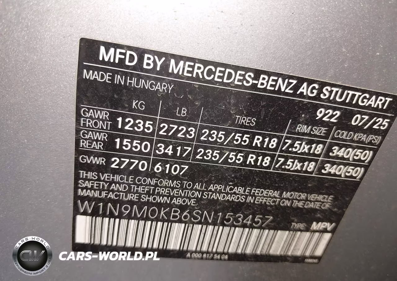 2025 Mercedes-Benz Eqb 300 Suv 4Matic VIN:W1N9M0KB6SN153457 - 9