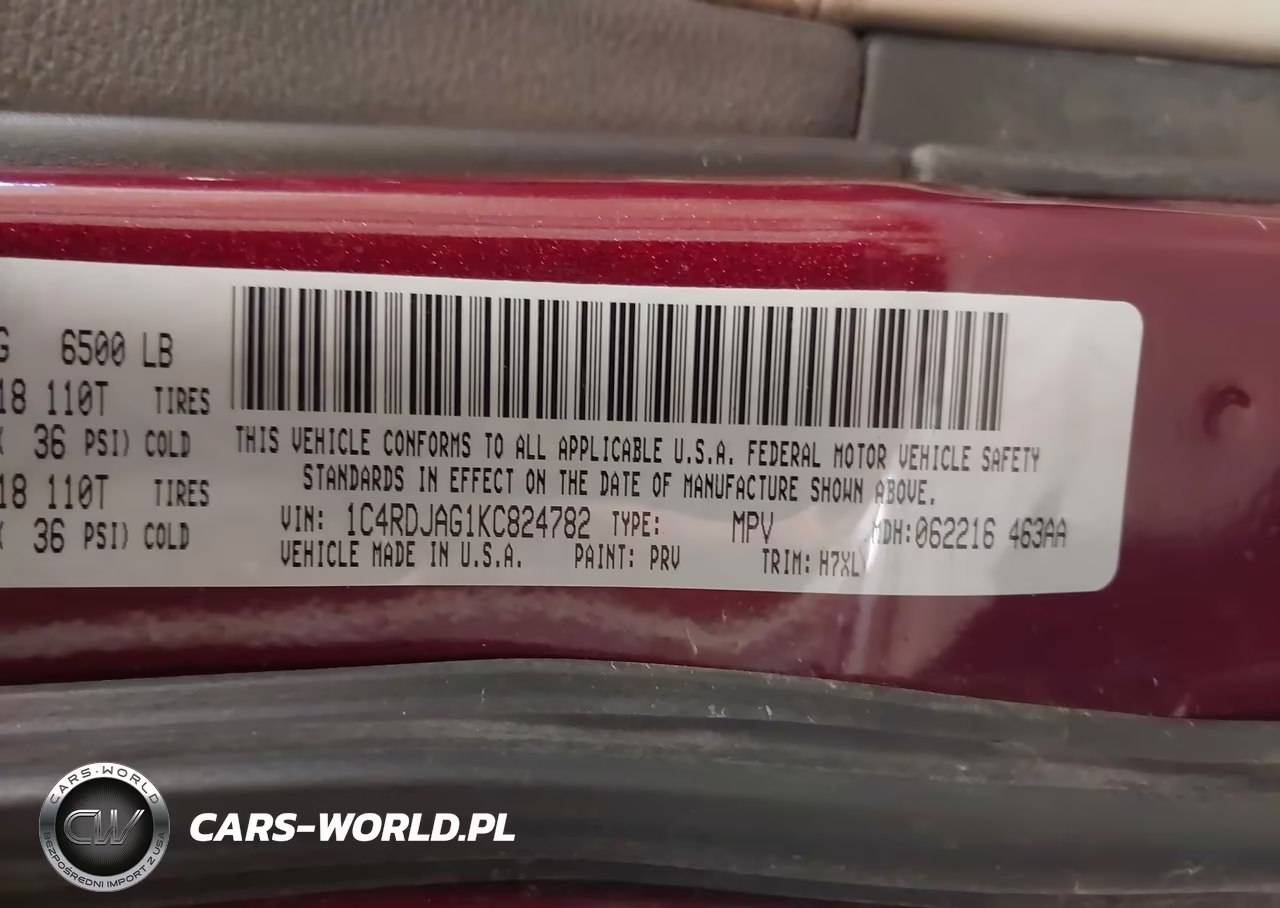 2019 Dodge Durango Sxt Awd VIN:1C4RDJAG1KC824782 - 9