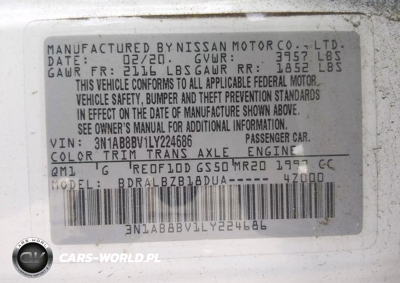 2020 Nissan Sentra S Xtronic Cvt VIN:3N1AB8BV1LY224686 - 9