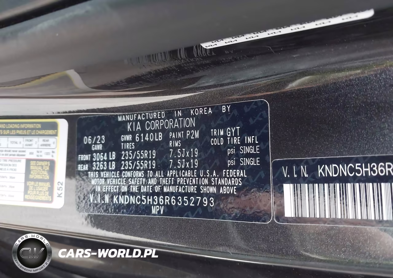 2024 Kia Carnival Mpv Ex VIN:KNDNC5H36R6352793 - 9