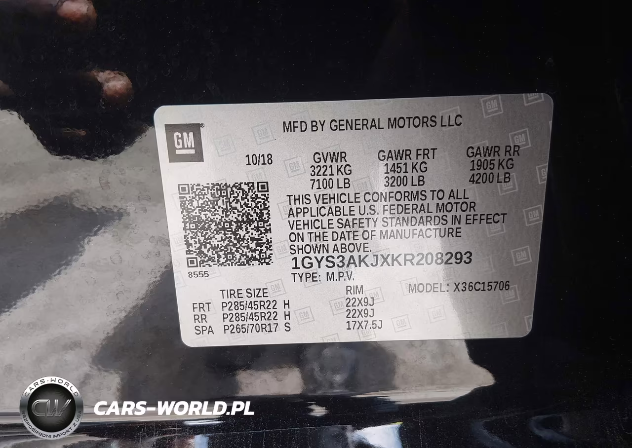 2019 Cadillac Escalade Standard VIN:1GYS3AKJXKR208293 - 9