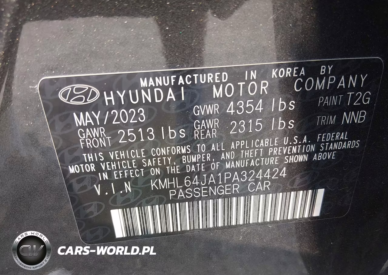2023 Hyundai Sonata Sel VIN:KMHL64JA1PA324424 - 9