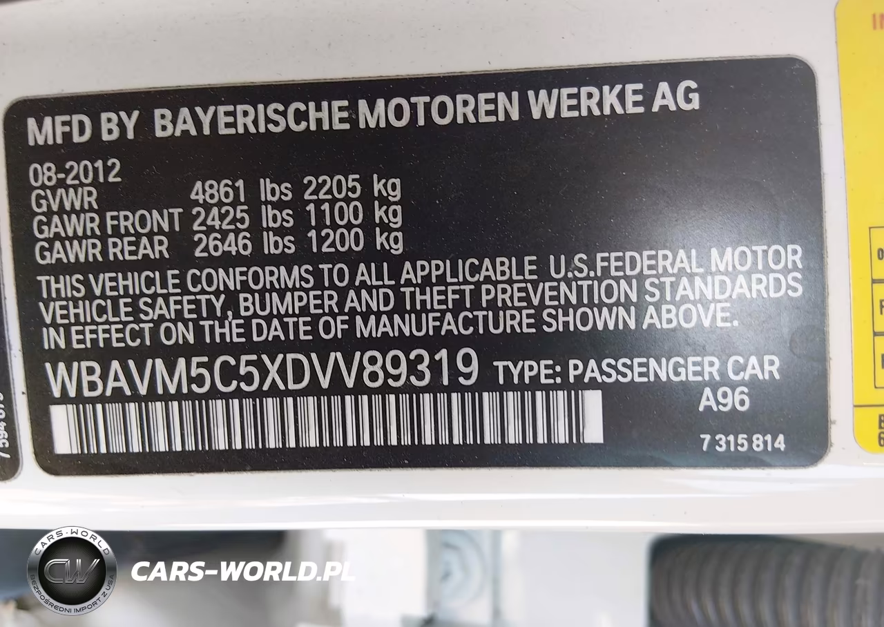 2013 BMW X1 xDrive35I VIN:WBAVM5C5XDVV89319 - 9