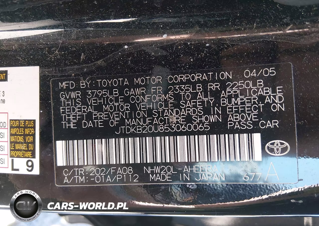 2005 Toyota Prius VIN:JTDKB20U853060065 - 9