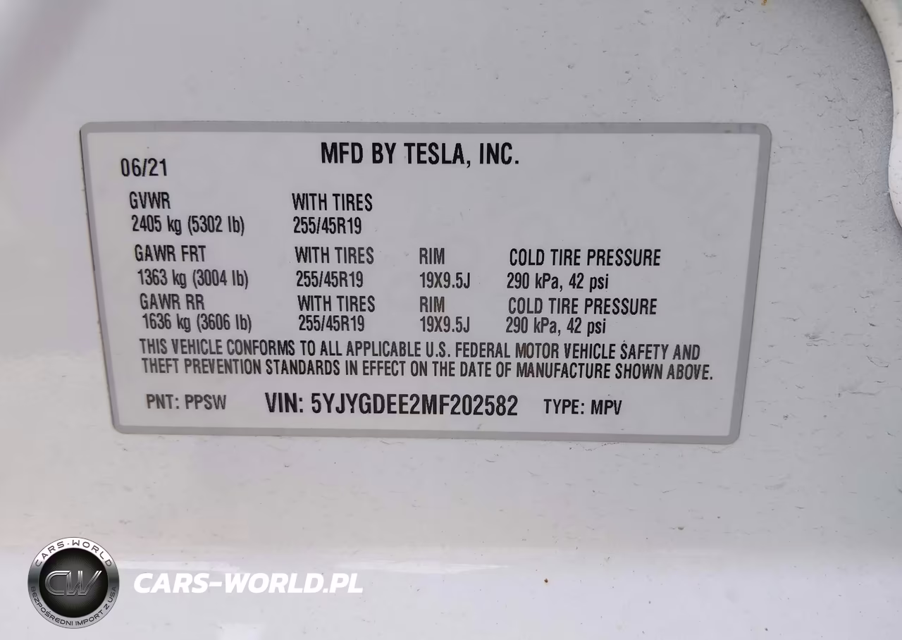 2021 Tesla Model Y Long Range Dual Motor All-Wheel Drive VIN:5YJYGDEE2MF202582 - 9
