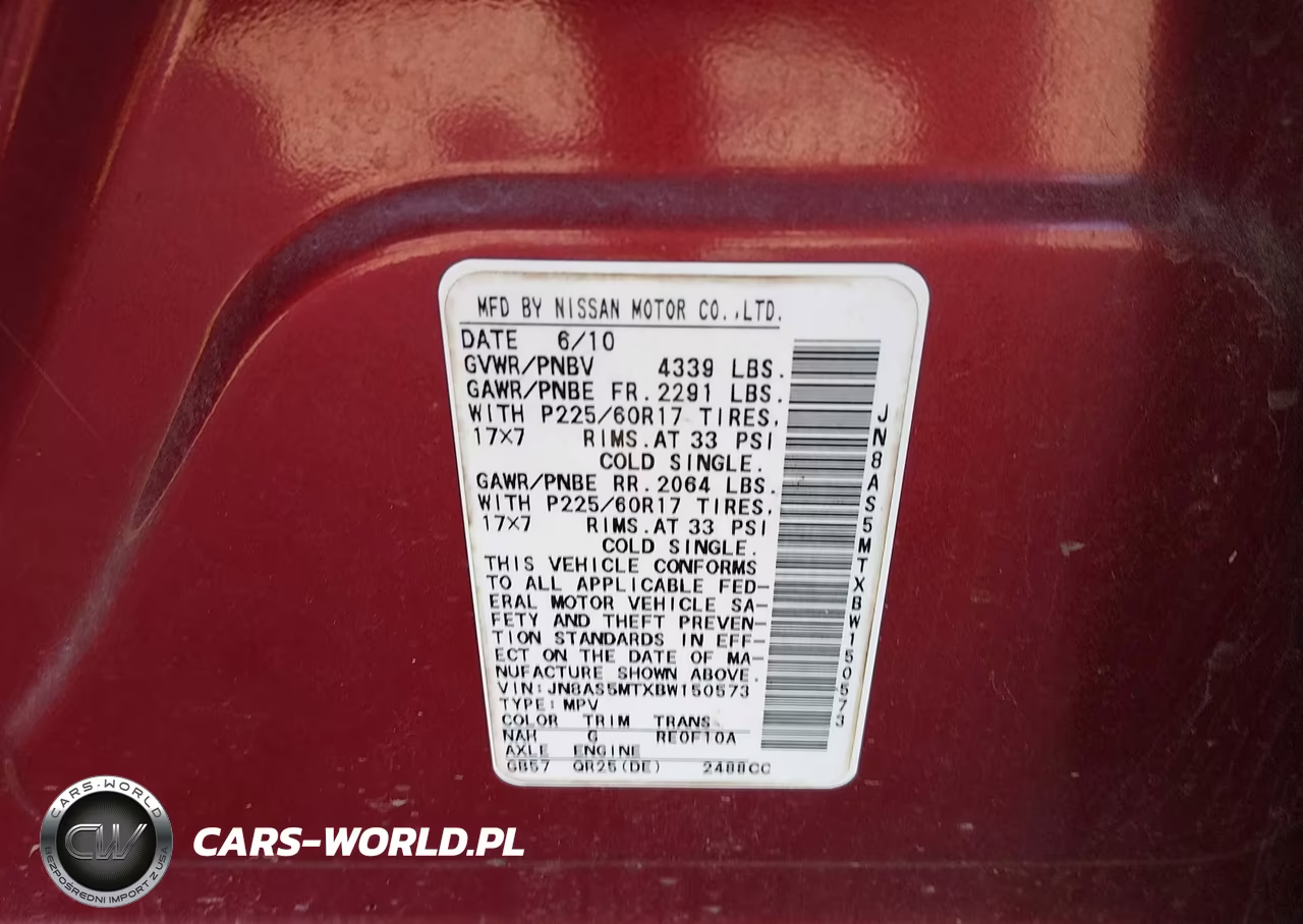 2011 Nissan Rogue Sv VIN:JN8AS5MTXBW150573 - 9