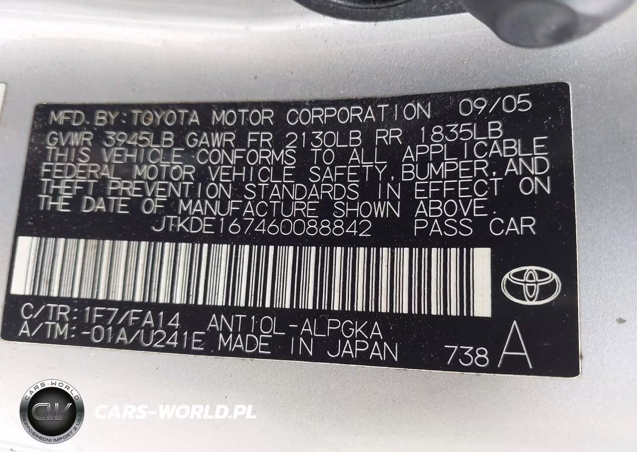 2006 Scion Tc VIN:JTKDE167460088842 - 9