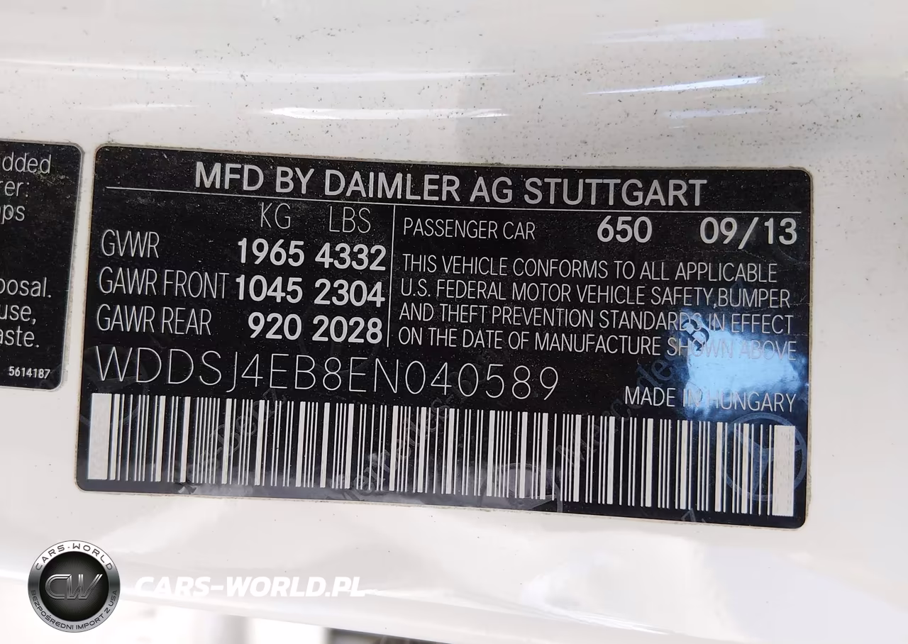 2014 Mercedes-Benz Cla 250 VIN:WDDSJ4EB8EN040589 - 9