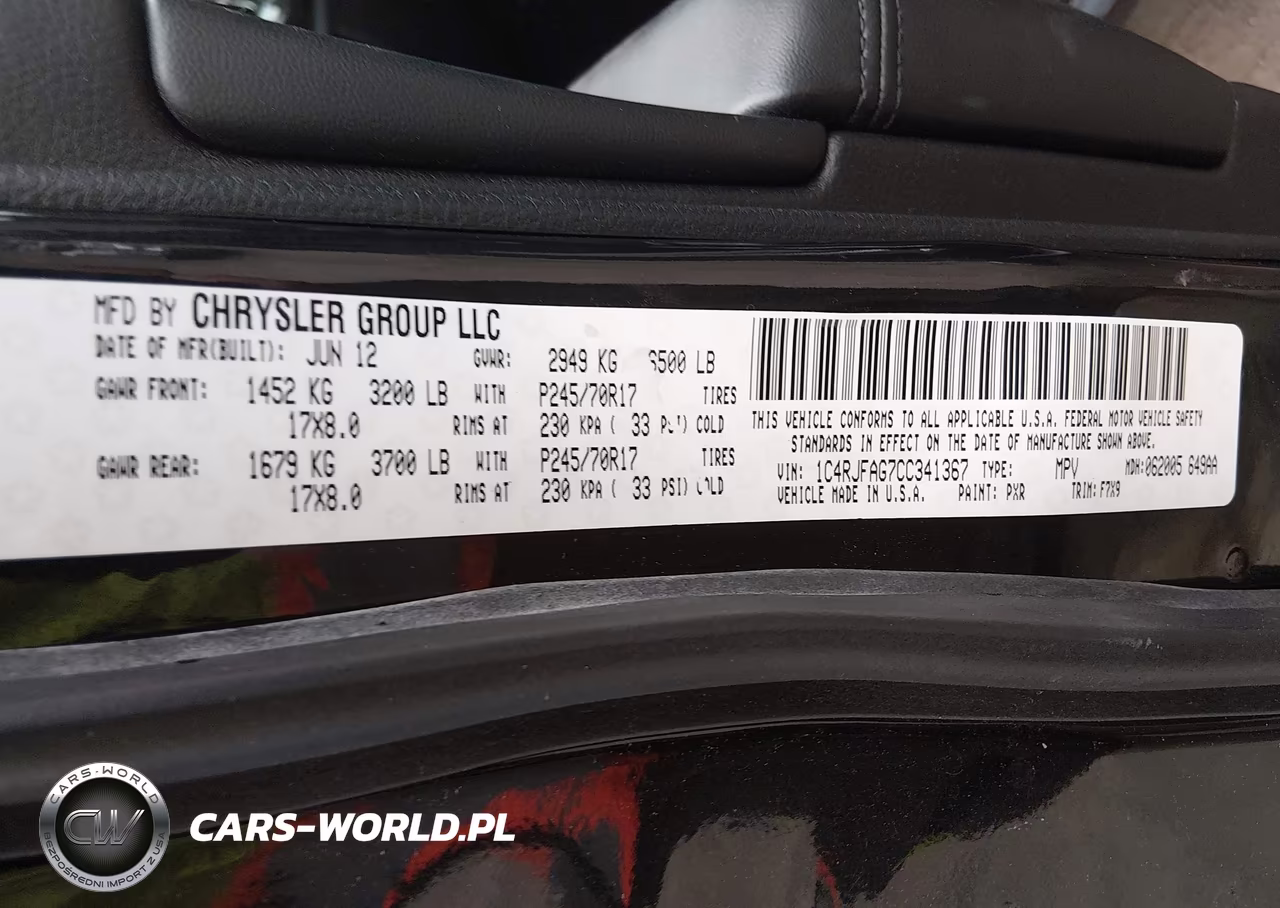 2012 Jeep Grand Cherokee Laredo VIN:1C4RJFAG7CC341367 - 9