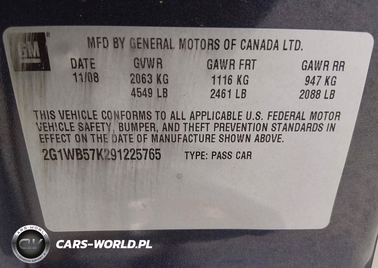 2009 Chevrolet Impala Ls VIN:2G1WB57K291225765 - 9