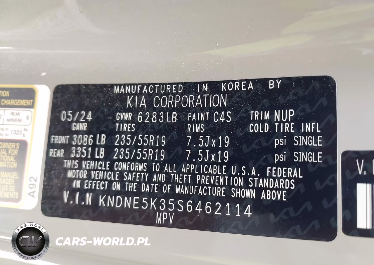 2025 Kia Carnival Mpv Sx Prestige VIN:KNDNE5K35S6462114 - 9