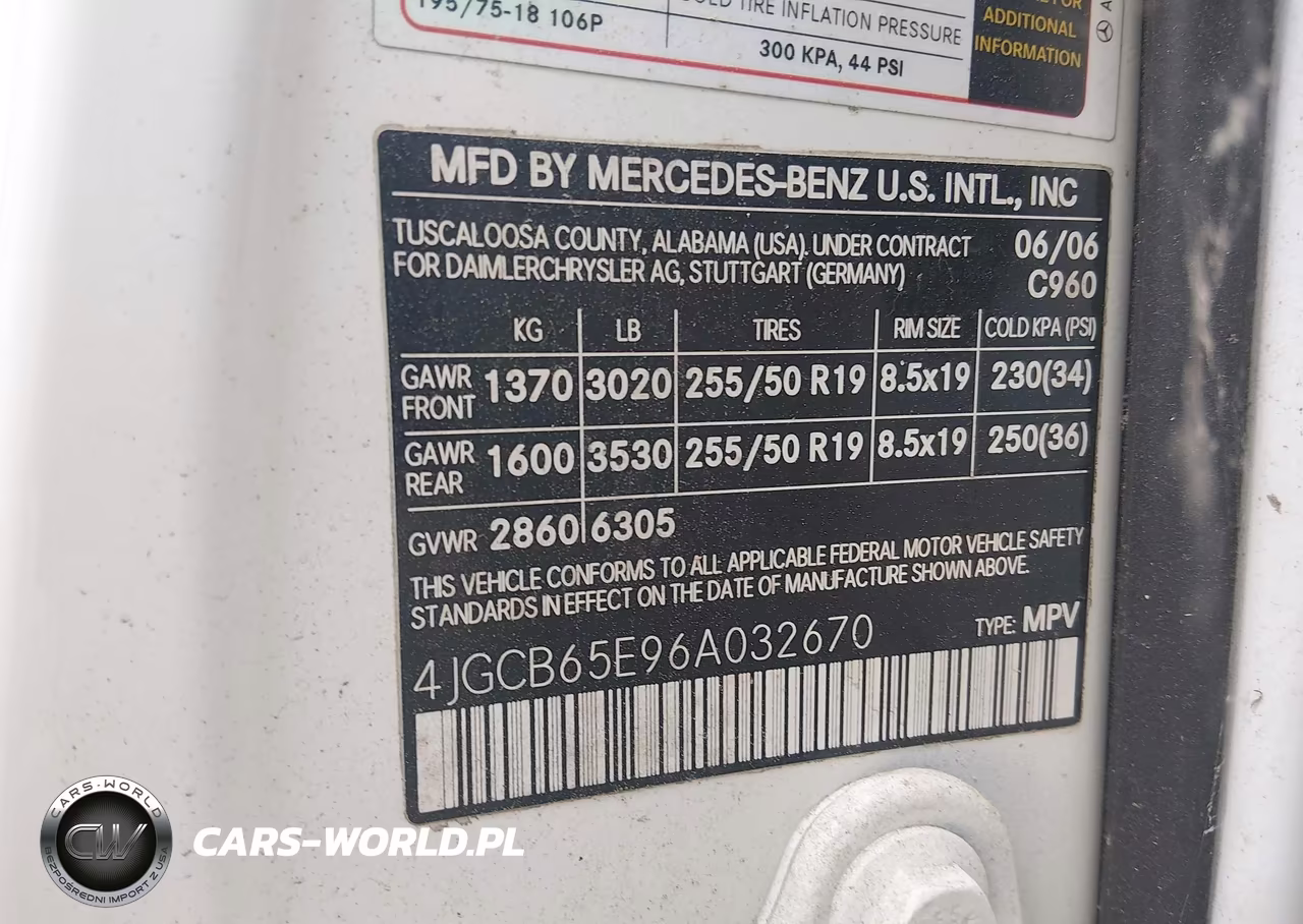 2006 Mercedes-Benz R 350 4Matic VIN:4JGCB65E96A032670 - 9