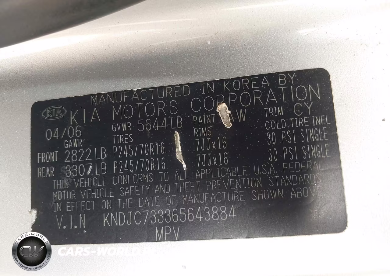 2006 Kia Sorento Ex-Lx VIN:KNDJC733365643884 - 9