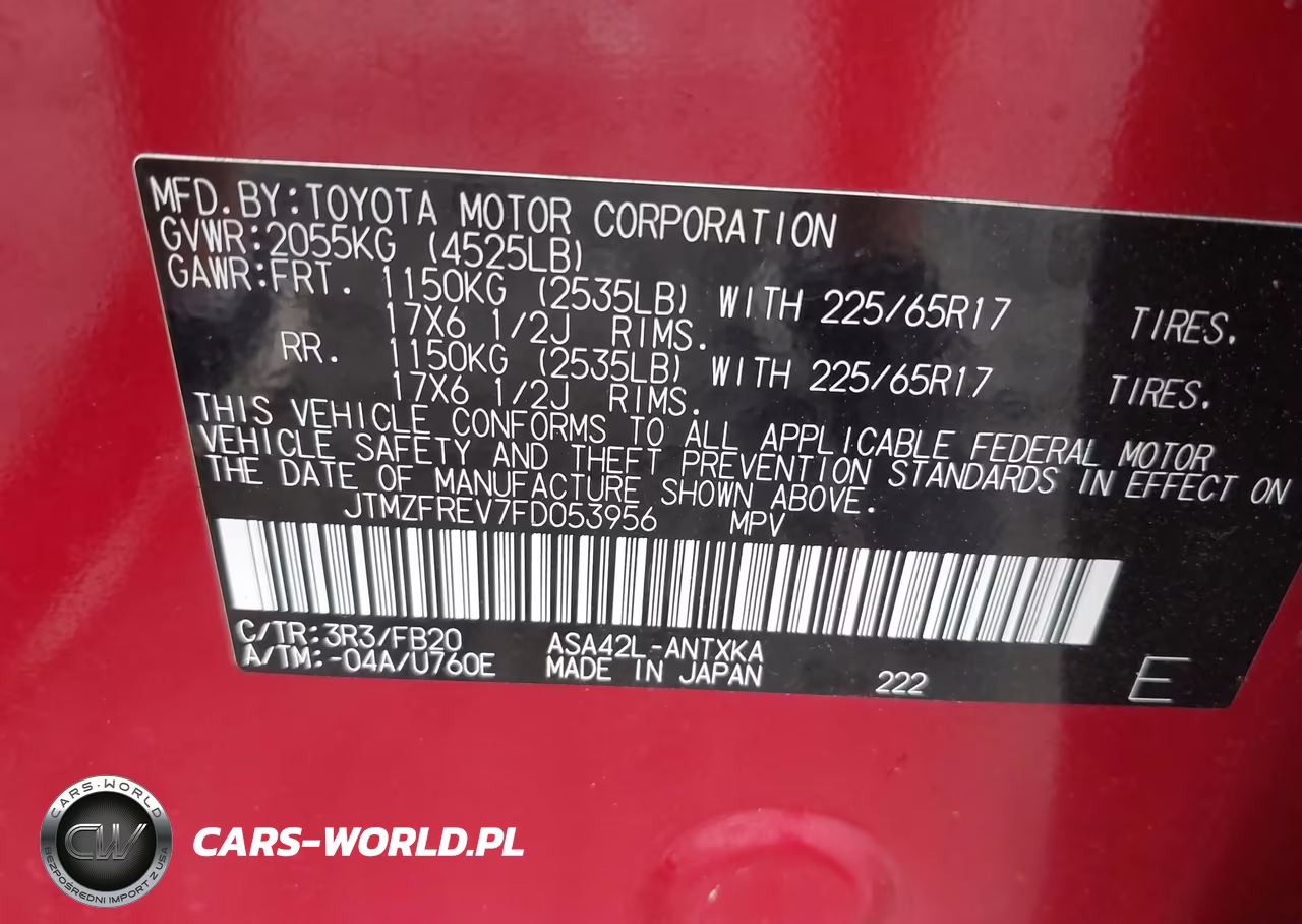 2015 Toyota Rav4 Le VIN:JTMZFREV7FD053956 - 9