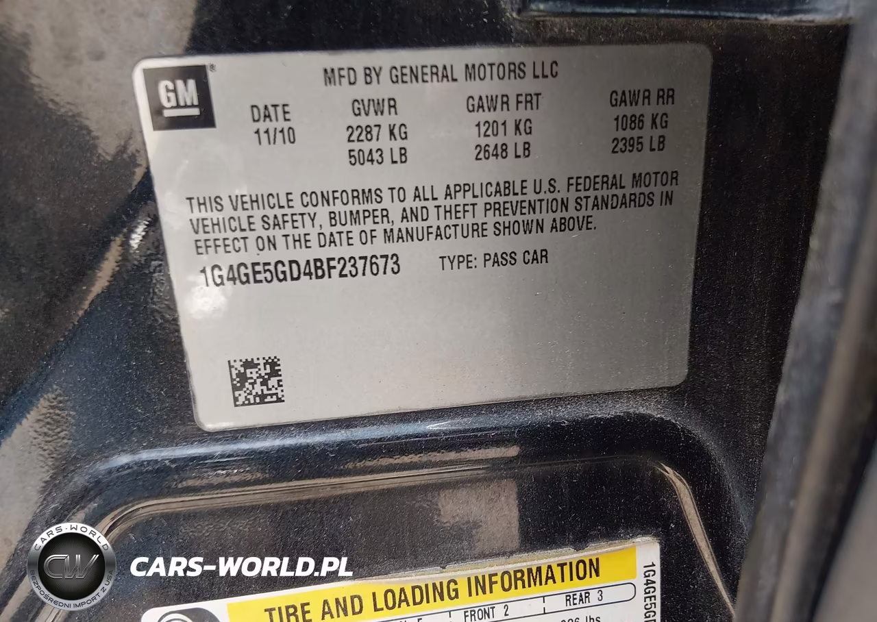 2011 Buick Lacrosse Cxs VIN:1G4GE5GD4BF237673 - 9