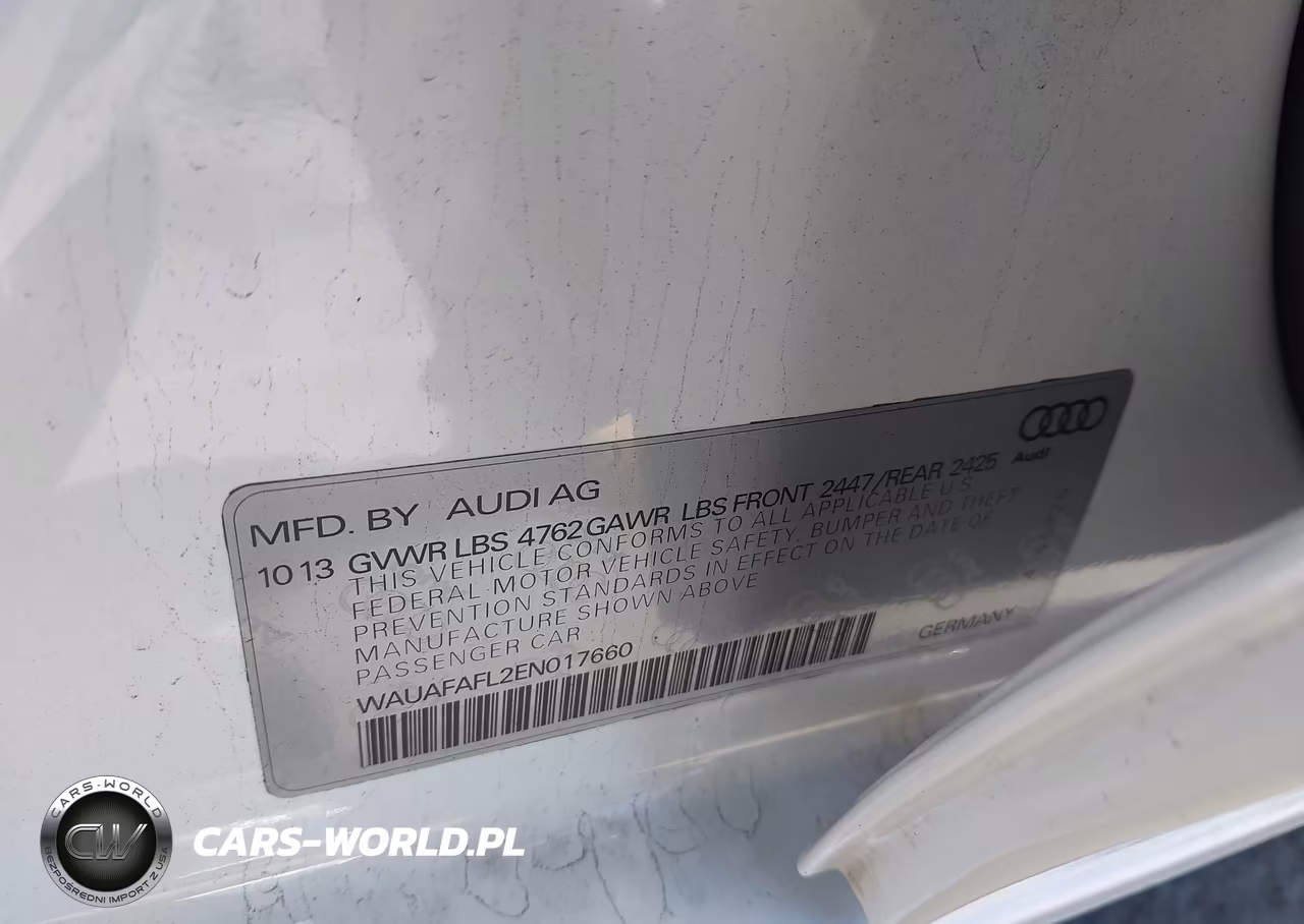 2014 Audi A4 2.0T Premium VIN:WAUAFAFL2EN017660 - 9