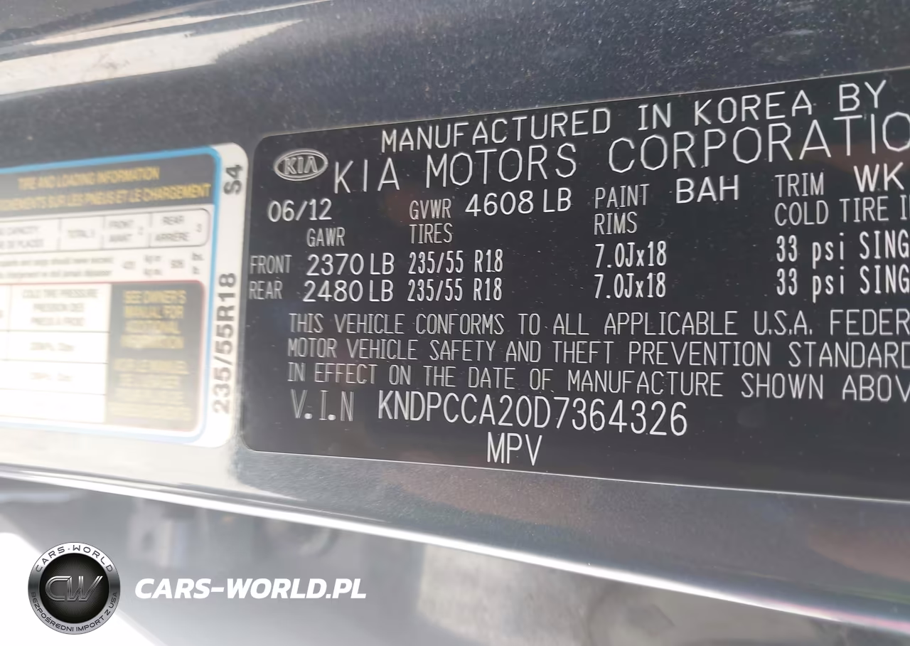 2013 Kia Sportage Ex VIN:KNDPCCA20D7364326 - 9