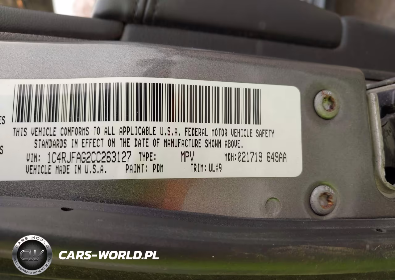 2012 Jeep Grand Cherokee Laredo VIN:1C4RJFAG2CC263127 - 9