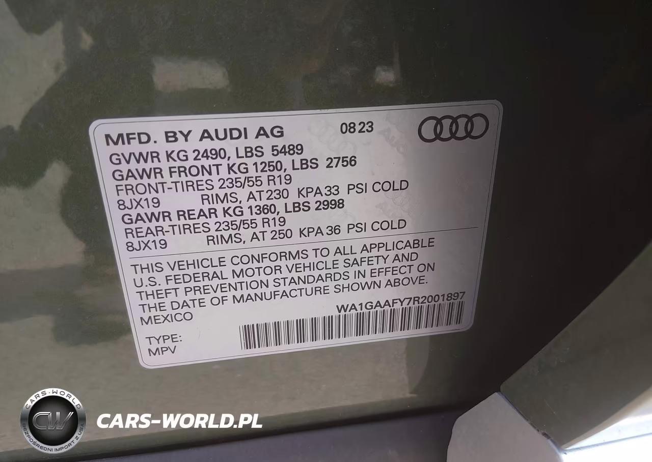 2024 Audi Q5 Premium 45 Tfsi S Line Quattro VIN:WA1GAAFY7R2001897 - 9