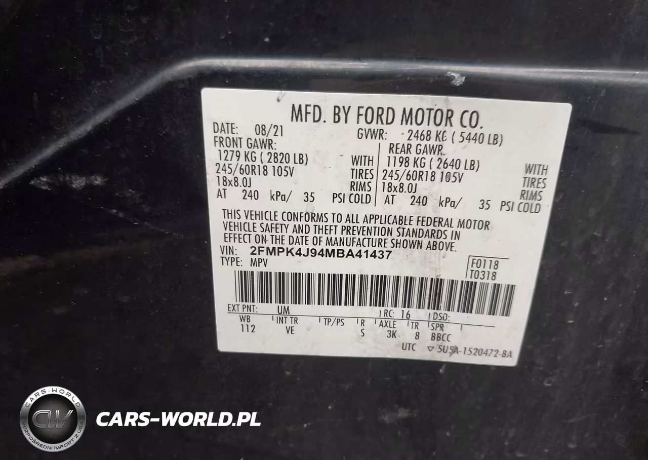 2021 Ford Edge Sel VIN:2FMPK4J94MBA41437 - 9