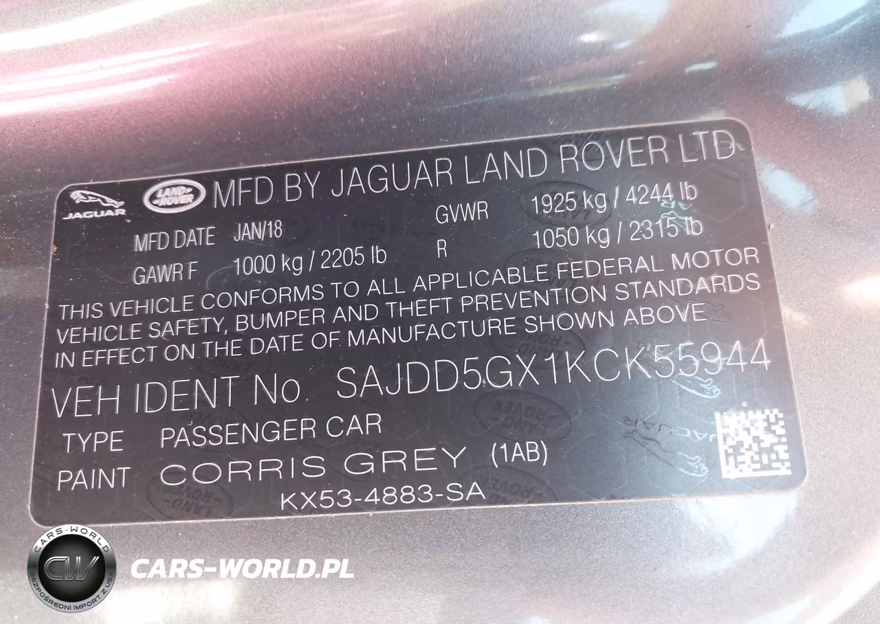 2019 Jaguar F-Type P300 VIN:SAJDD5GX1KCK55944 - 9
