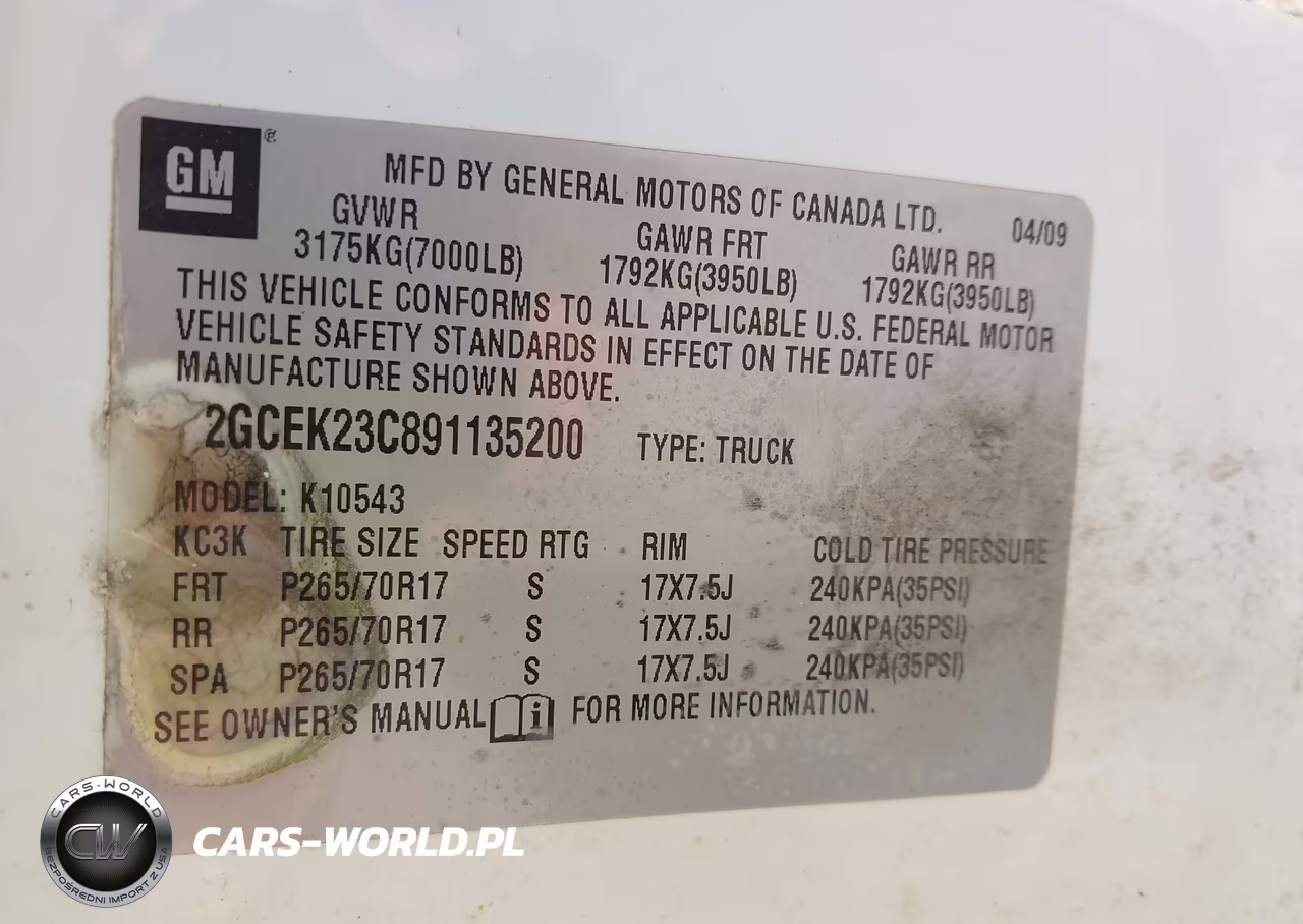 2009 Chevrolet Silverado 1500 Lt VIN:2GCEK23C891135200 - 9