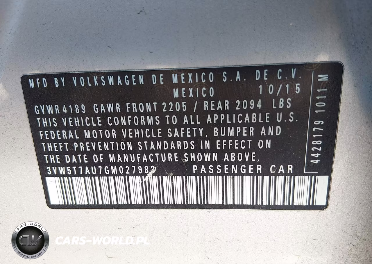 2016 Volkswagen Golf Gti Se 4-Door VIN:3VW5T7AU7GM027983 - 9