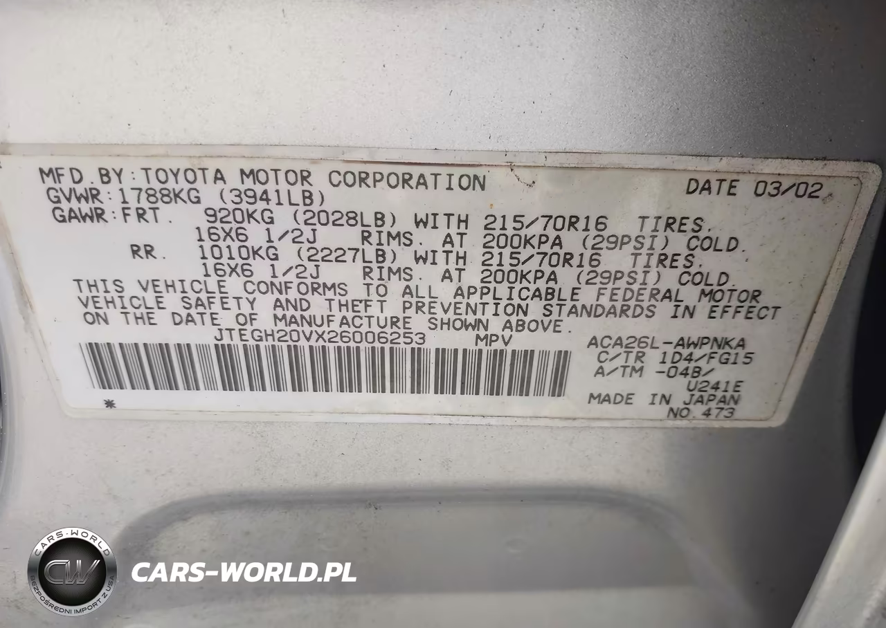 2002 Toyota Rav4 VIN:JTEGH20VX26006253 - 9