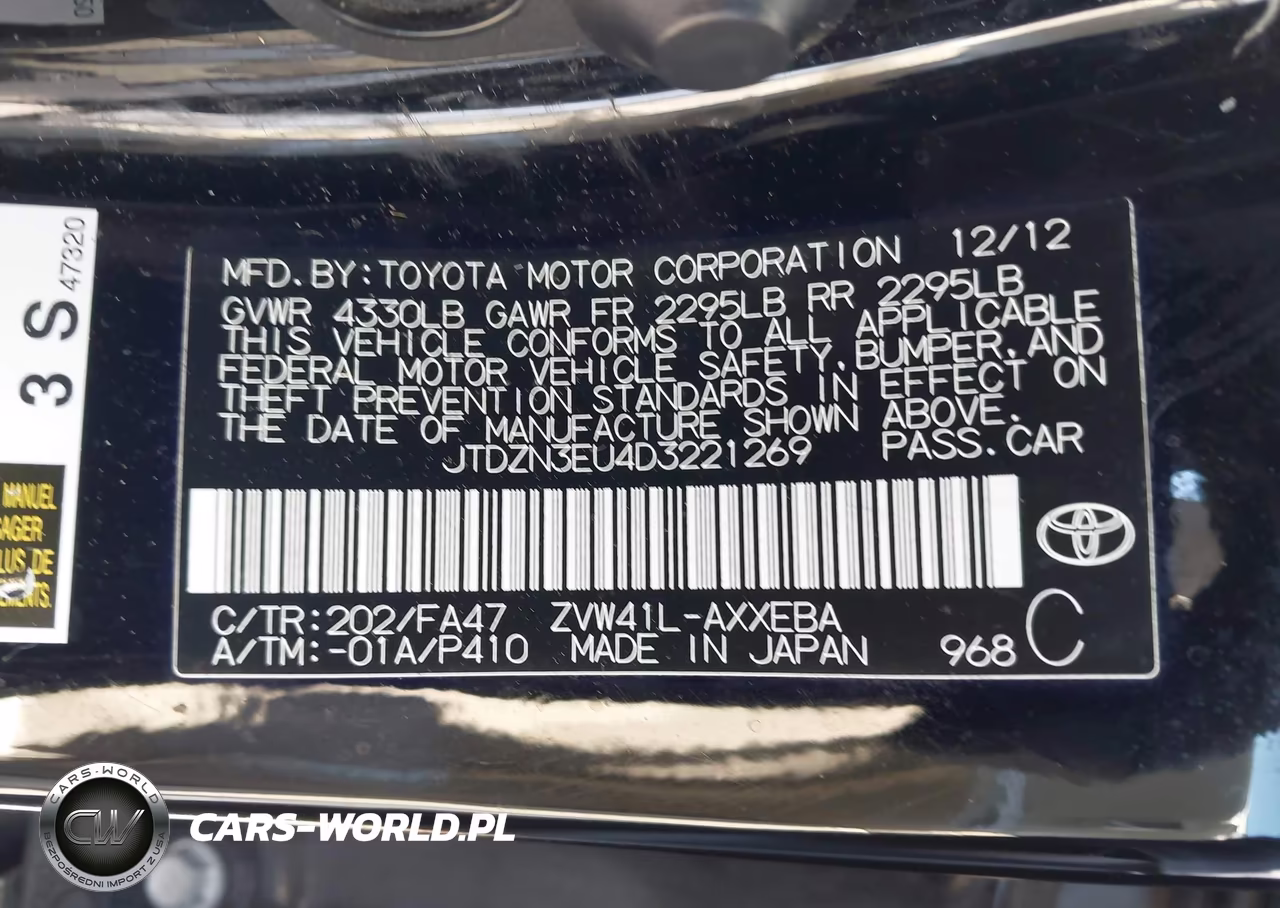 2013 Toyota Prius V Two VIN:JTDZN3EU4D3221269 - 9