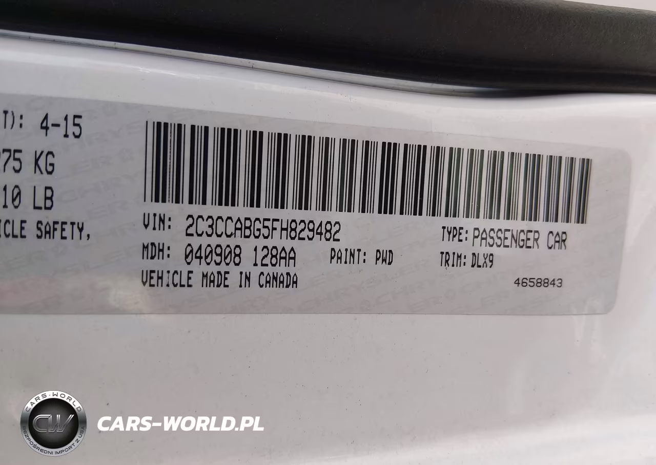 2015 Chrysler 300 S VIN:2C3CCABG5FH829482 - 9