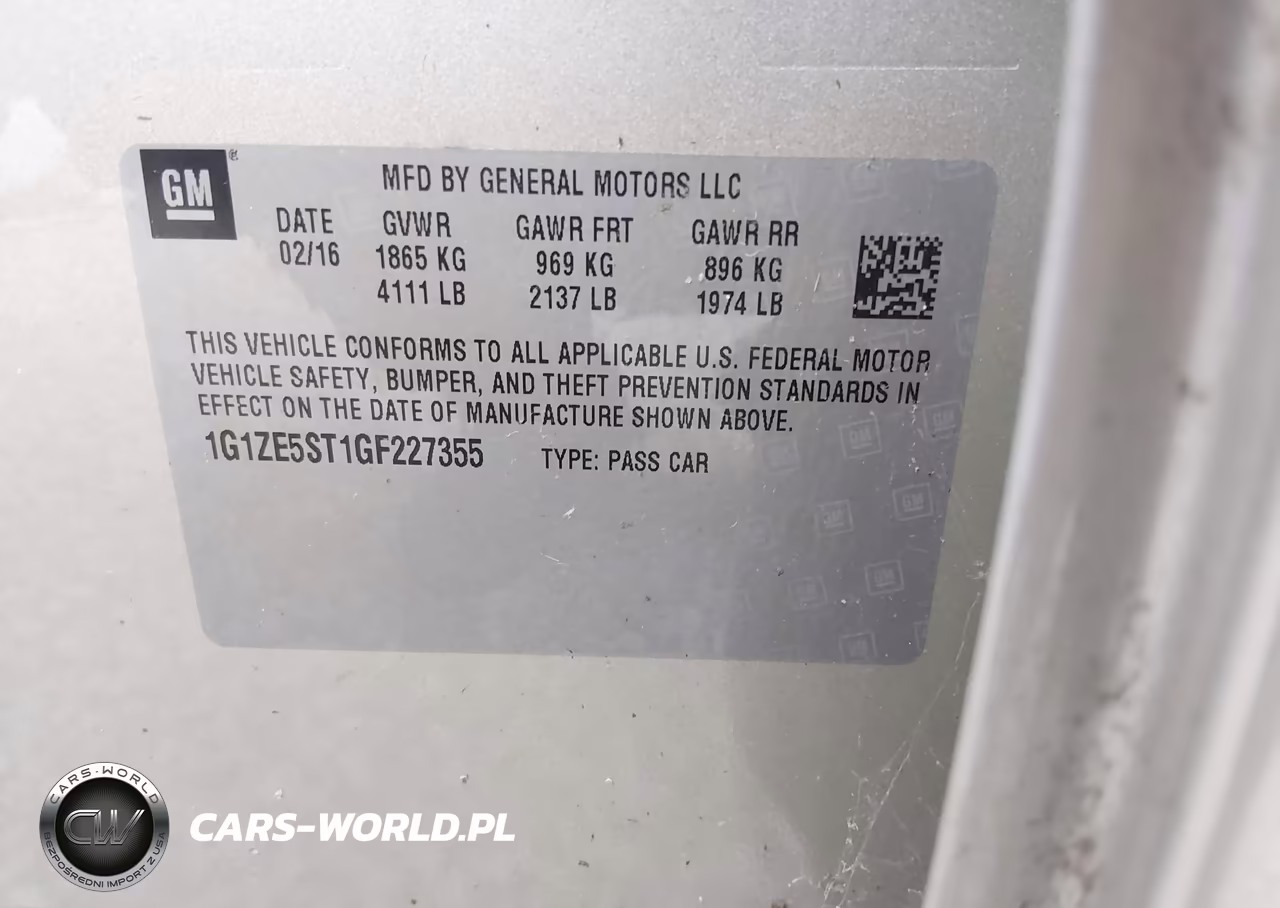 2016 Chevrolet Malibu 1Lt VIN:1G1ZE5ST1GF227355 - 9