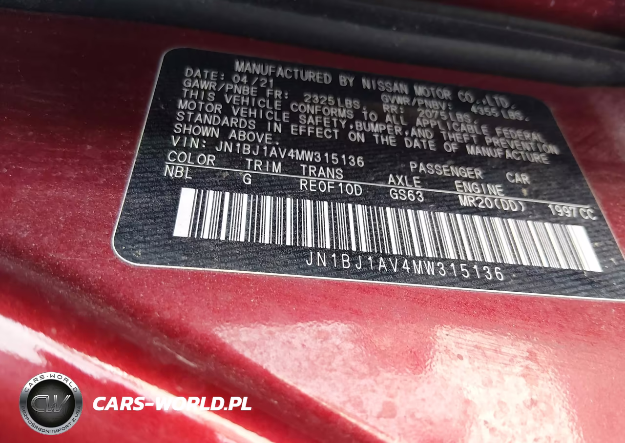 2021 Nissan Rogue Sport S Fwd Xtronic Cvt VIN:JN1BJ1AV4MW315136 - 9