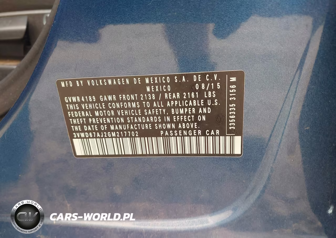 2016 Volkswagen Jetta 1.4T Se VIN:3VWD67AJ2GM217702 - 9